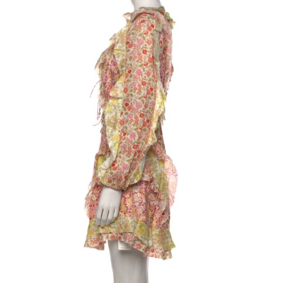 Zimmermann Floral Mini Dress - Pink and Yellow - Picture 13 of 13